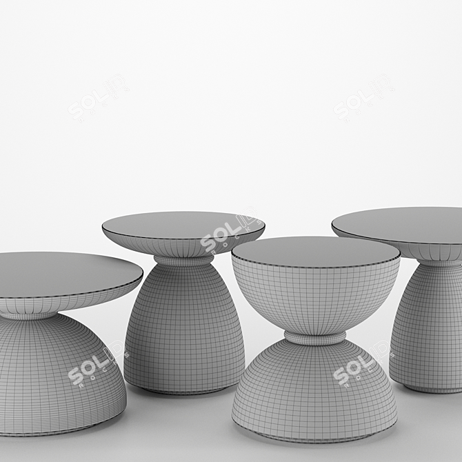 Contemporary GEO Side Table 3D model image 5