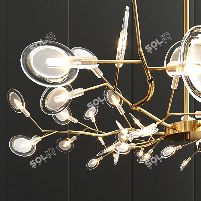 Sleek Firefly Chandelier: Modern Illumination 3D model image 4