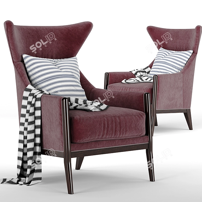 Elegant Caracole Chair - Boundless Comfort 3D model image 1