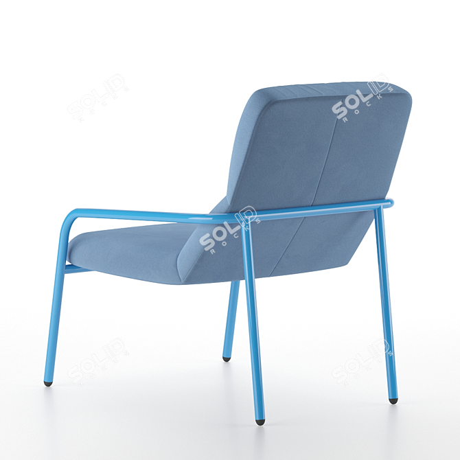 Sancal Elle Fabric Armchair: Sophisticated Comfort 3D model image 4