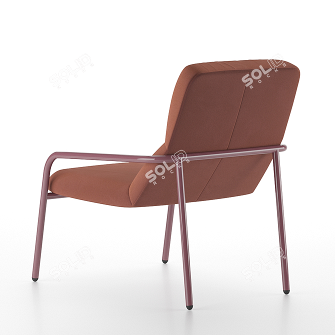 Sancal Elle Fabric Armchair: Sophisticated Comfort 3D model image 5