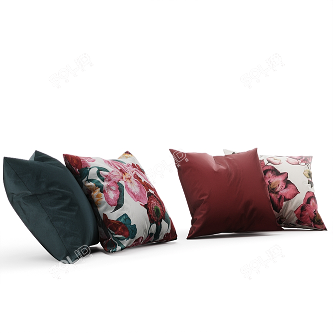 H&M Flower Power Pillow Set 3D model image 2