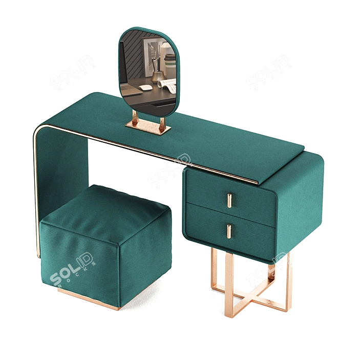 Elegant Vanity Table 3D model image 3