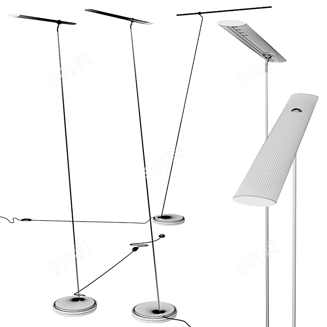 Swiss Design LET S Floor Lamp 3D model image 2