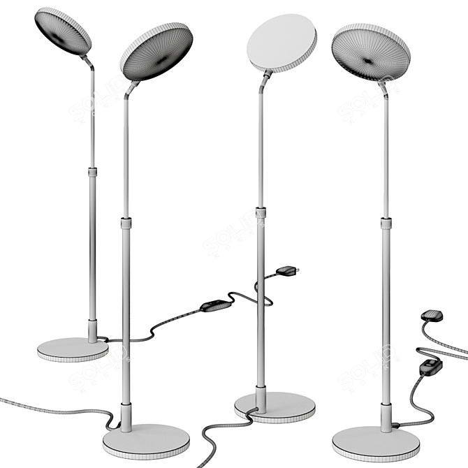 Spoon Table Lamp: Sleek Italian Design 3D model image 2