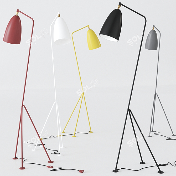 Dynamic Danish Design: Gräshoppa Andorra Red 3D model image 4