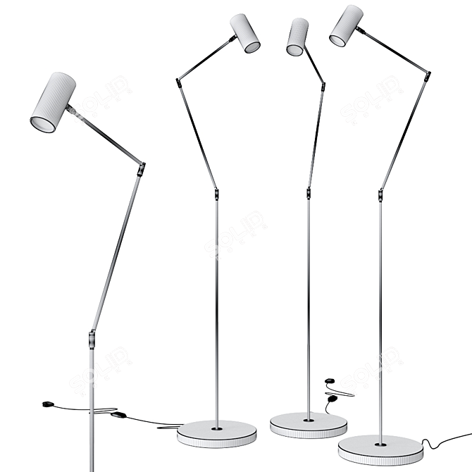 Sleek Swedish Minipoint GX225 Floor 3D model image 2