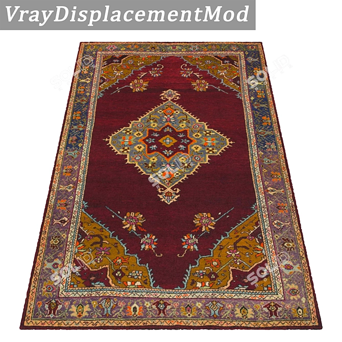 Title: Luxury Rug Set 3D model image 3