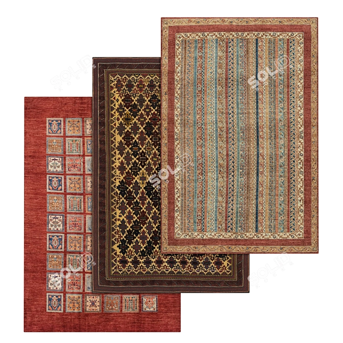 Title: 1954 Carpets - Premium Textures Set 3D model image 1