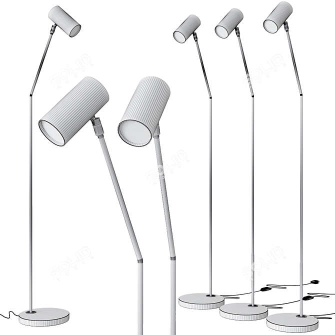 Modern Swedish Design: Minipoint GX224 Floor 3D model image 2