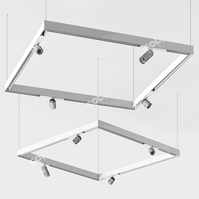 Sleek A.24 Lighting Fixture 3D model image 2