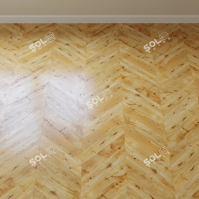 Intense Oak Parquet: Barlinek Senses 3D model image 4