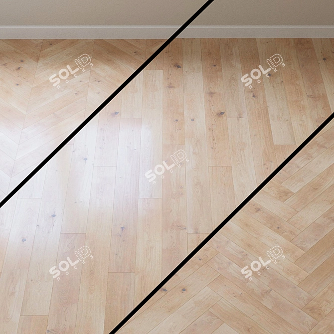 Gentle Oak Parquet: Barlinek Senses 3D model image 1