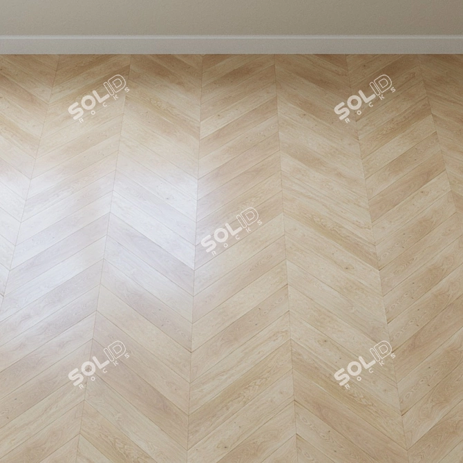 Oak Harmony Parquet Board 3D model image 3