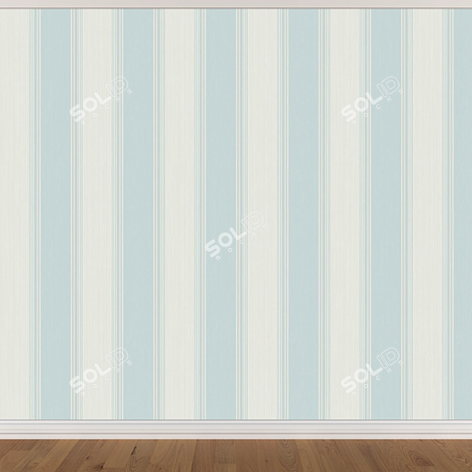 Seamless Wallpaper Set - 3 Color Options 3D model image 3