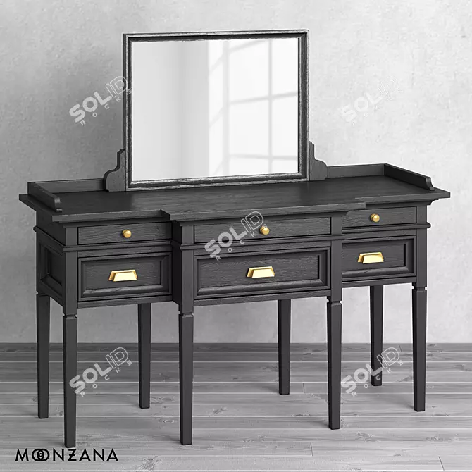 Oldfashion Moonzana Mirror Table 3D model image 1