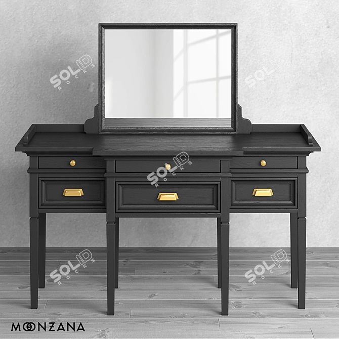 Oldfashion Moonzana Mirror Table 3D model image 2