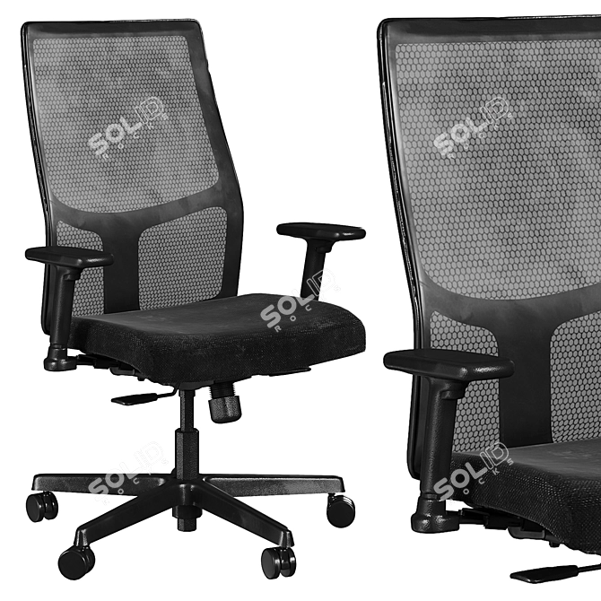 ErgoFlex Modern Office Chair 3D model image 1