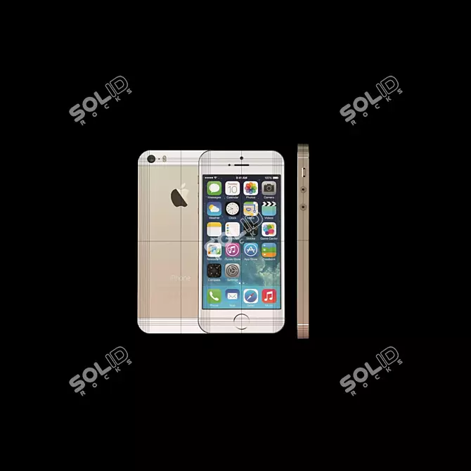 Polyphone iPhone 5s AR Game Model 3D model image 2