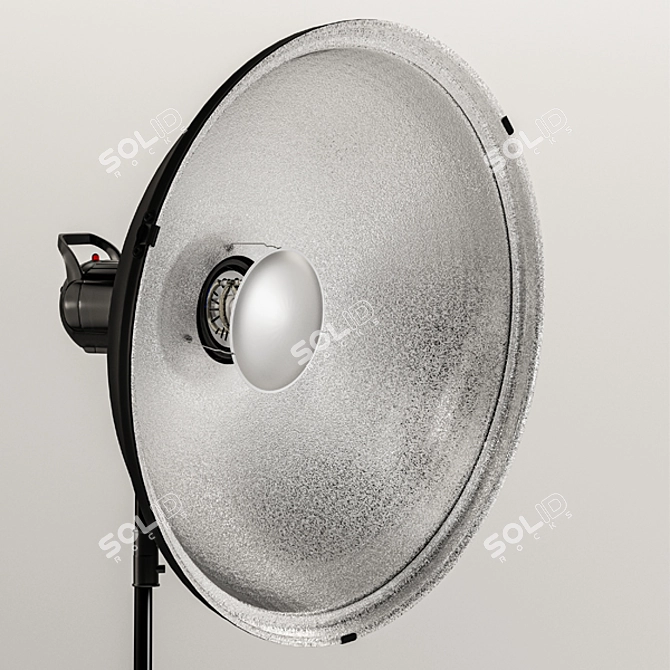 Godox SK300II: Versatile Lighting with Softbox & Beauty Dish 3D model image 4