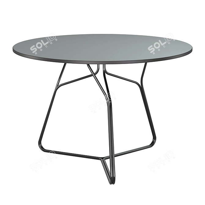 Elegant Serac Dining Table by Oasiq 3D model image 1