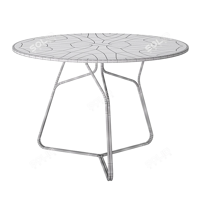 Elegant Serac Dining Table by Oasiq 3D model image 3