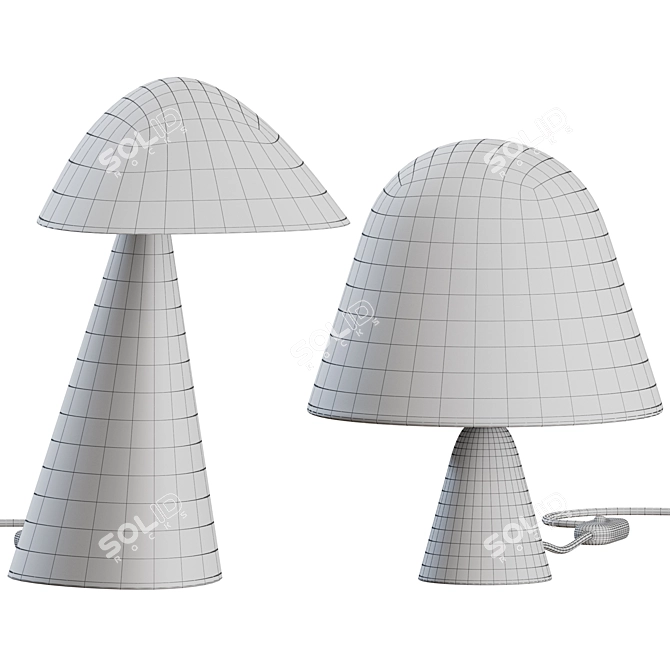 Modern Table Lamps Set by Fredericia 3D model image 3