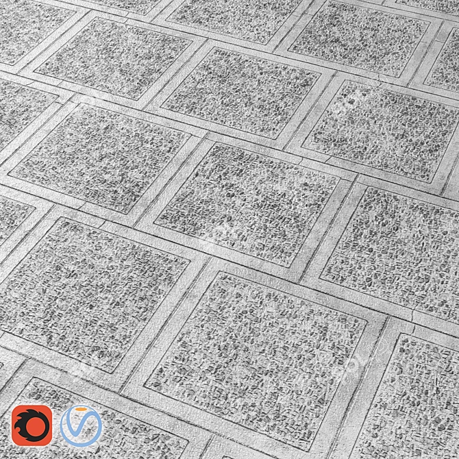 Seamless Paving Textures 3D model image 3