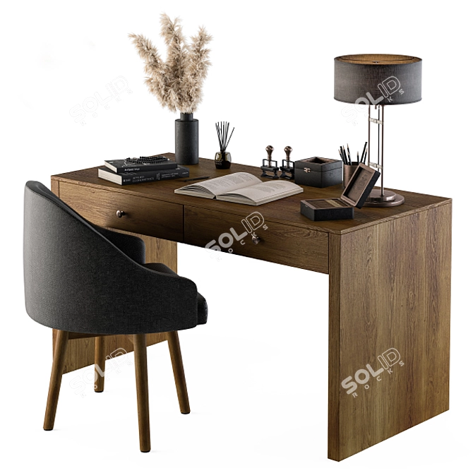 SleekWorkspace: Home Office 14 3D model image 1