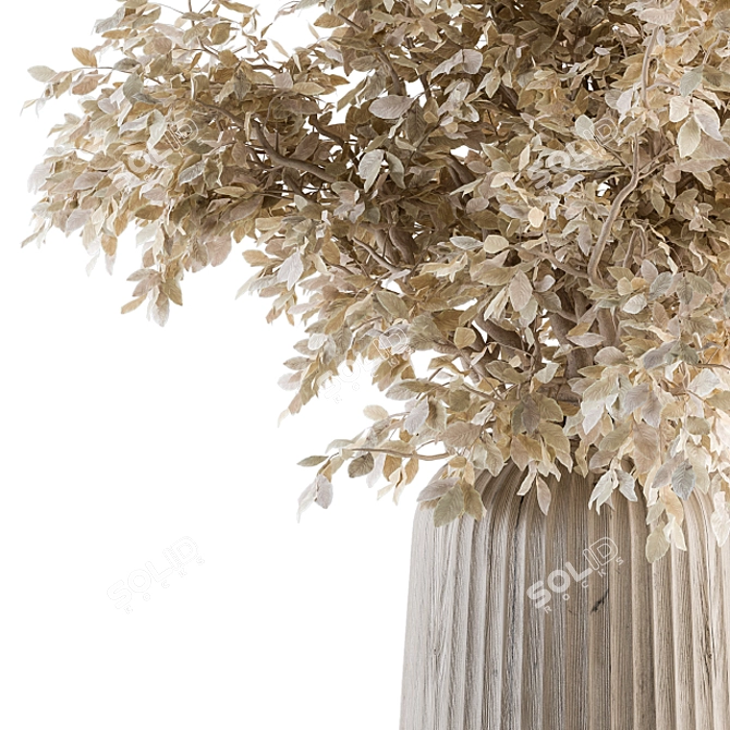 Eternal Blooms: Dried Plant Bouquet 3D model image 3