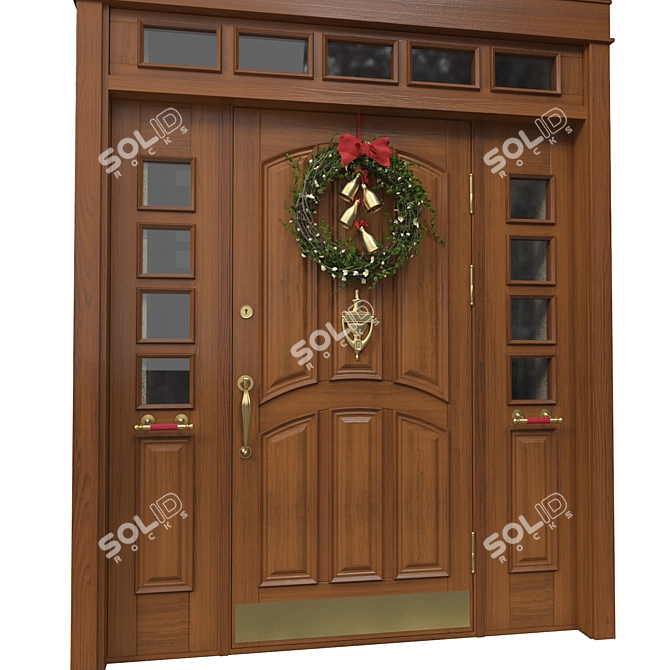 Classic 3D Max Door - 2000mm H-2600mm 3D model image 2