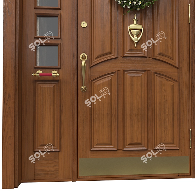 Classic 3D Max Door - 2000mm H-2600mm 3D model image 4