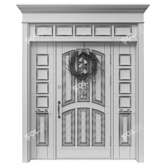 Classic 3D Max Door - 2000mm H-2600mm 3D model image 5