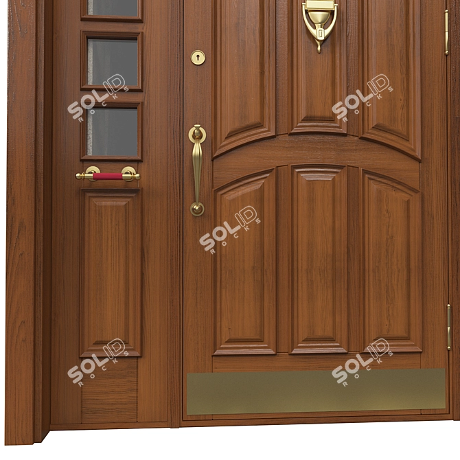 Classic 3D Max Door - 2000mm H-2600mm 3D model image 10