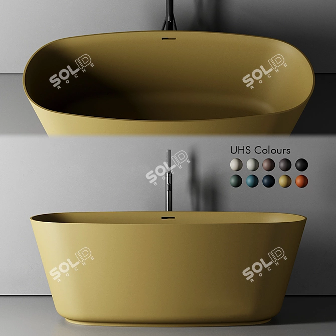  Inbani Vesta Freestanding Bathtub 3D model image 1