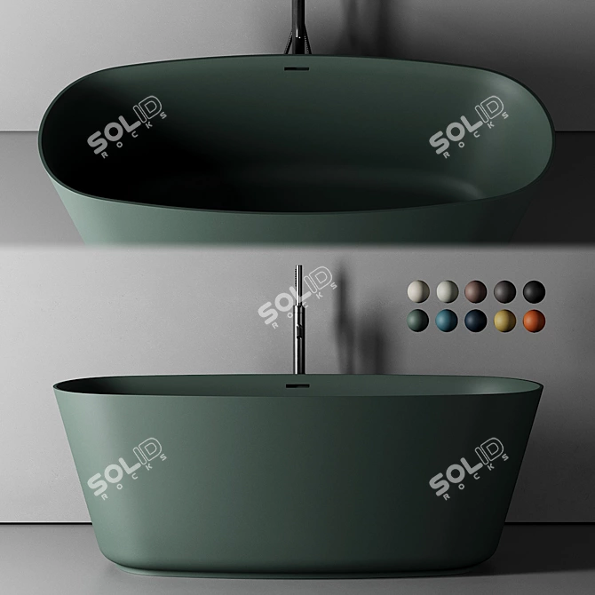  Inbani Vesta Freestanding Bathtub 3D model image 2