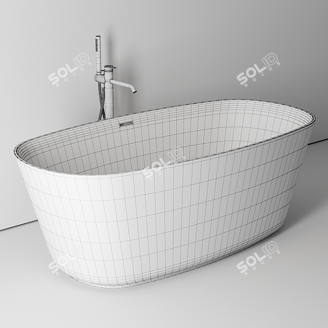  Inbani Vesta Freestanding Bathtub 3D model image 5