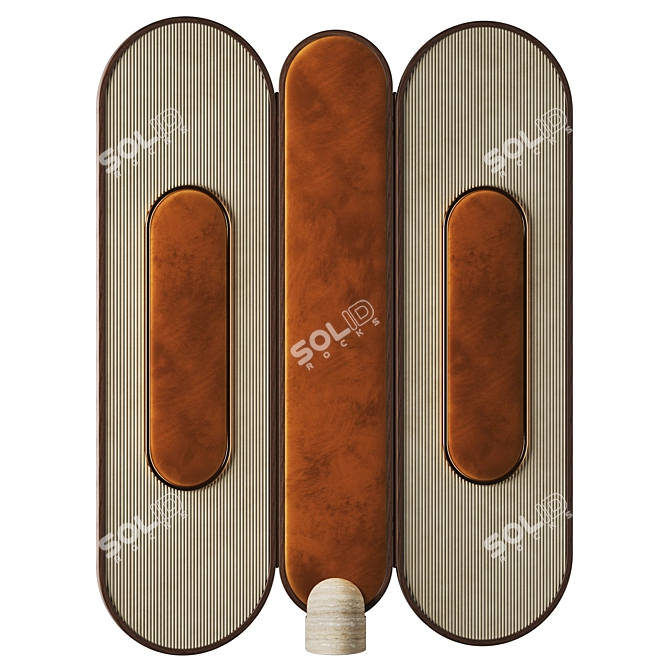 Modern Wayne Screen: Bold Mid-Century Elegance 3D model image 1