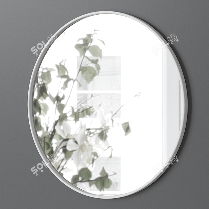 Modern Italian Birk Mirror by Meridiani 3D model image 4
