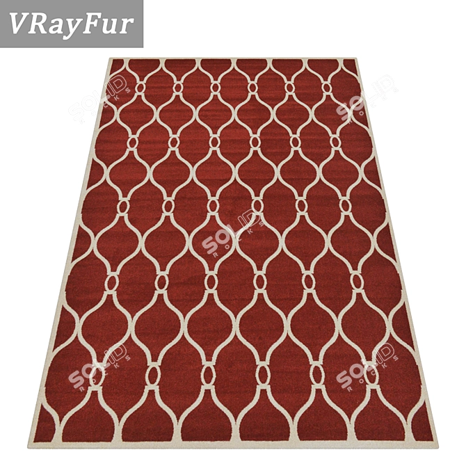 Title: Vintage Carpet Set - Classic Elegance 3D model image 2