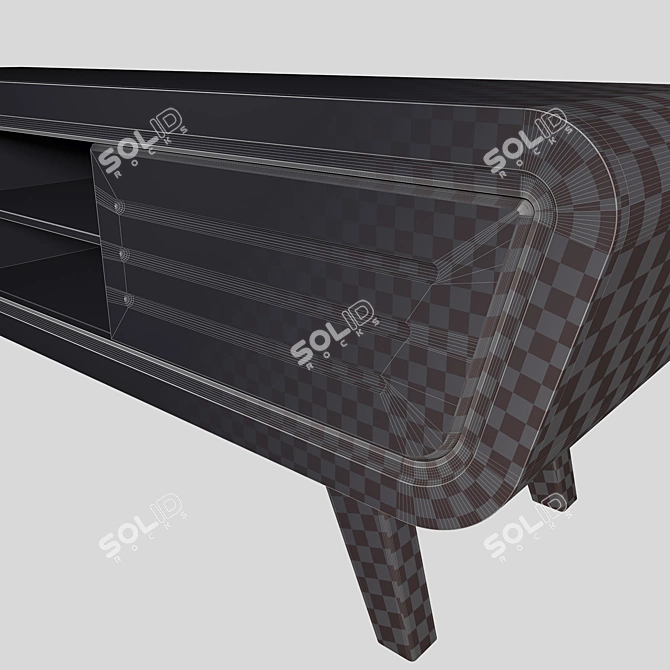 4k TV Stand | Modern Design | Multiple Materials 3D model image 3