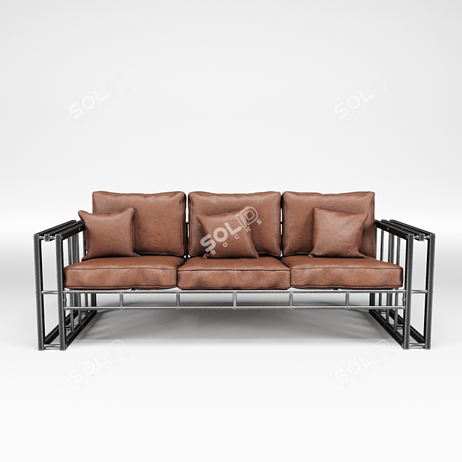 Santishop Loft Style Sofa 3D model image 7