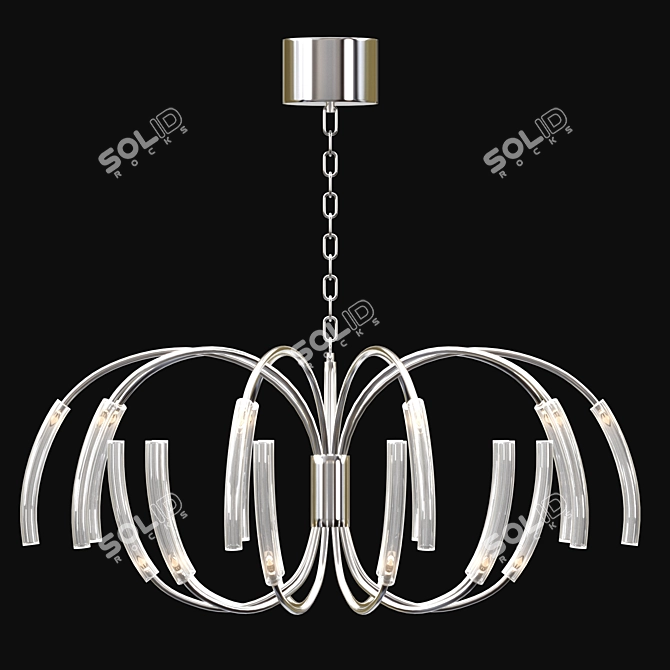 Elegant Hanging Solution: Romatti Chandelier Hook 3D model image 1