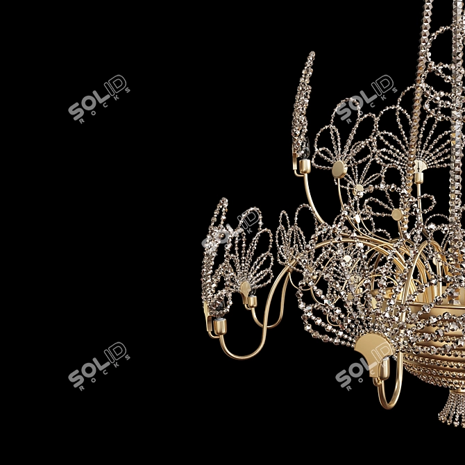 Ethereal Butterfly Chandelier 3D model image 3