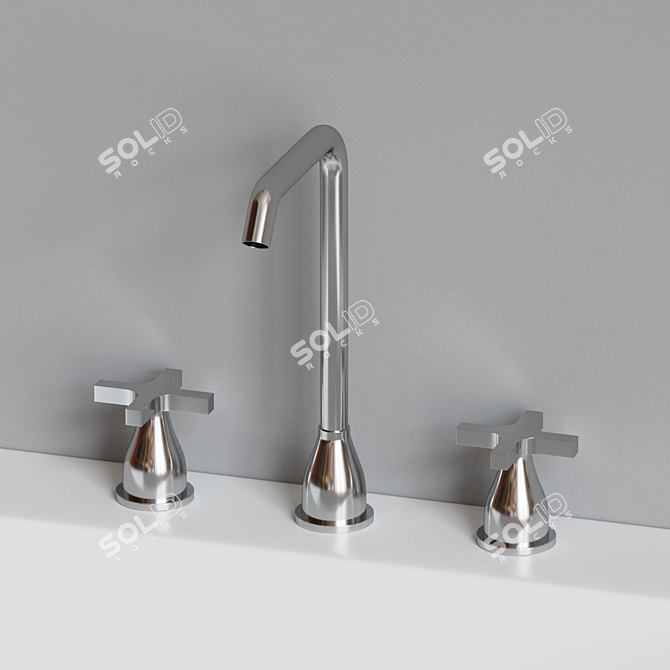 Agape Novecento XL Washbasin Set 3D model image 4