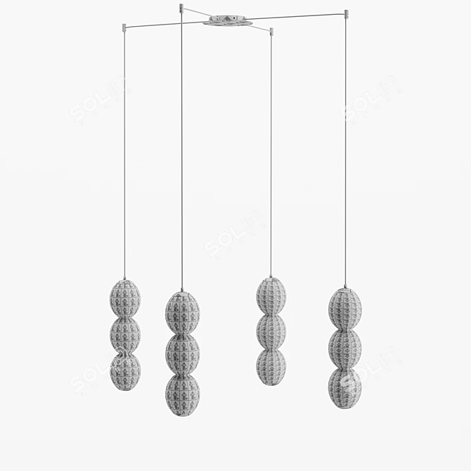 Modern Cattelan Italia Zanziball Ceiling Lamp 3D model image 4