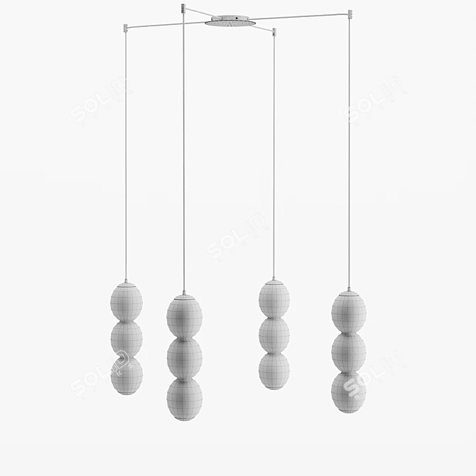 Modern Cattelan Italia Zanziball Ceiling Lamp 3D model image 5