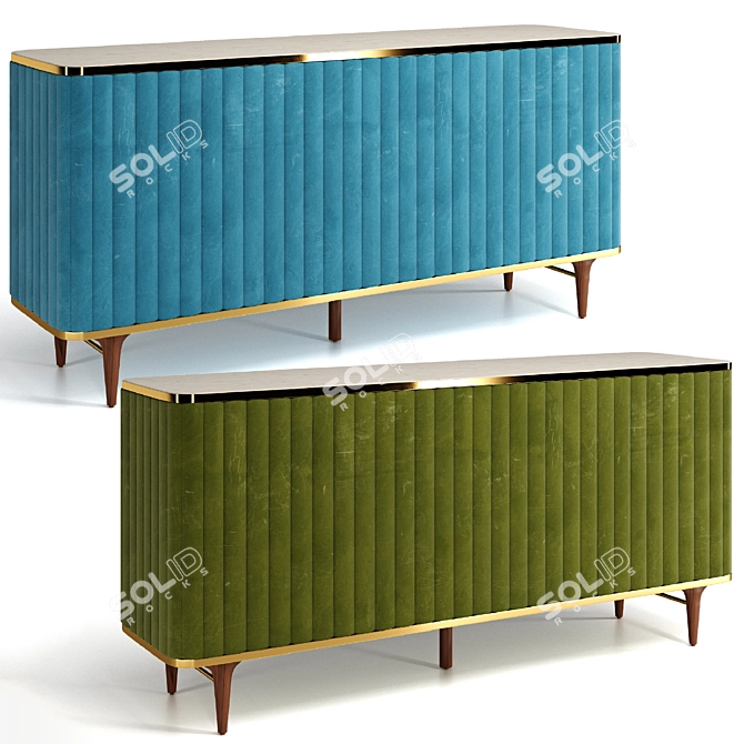 Modern Juneau Buffet with Sleek Design 3D model image 2