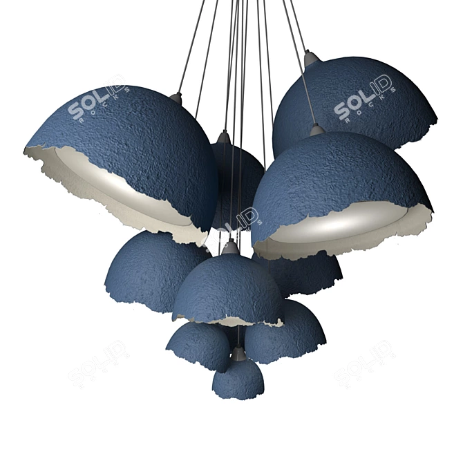 Eco-Lite Paper Lamp 3D model image 1