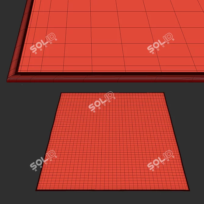 Morty Blue: Indoor Outdoor Rug 3D model image 2